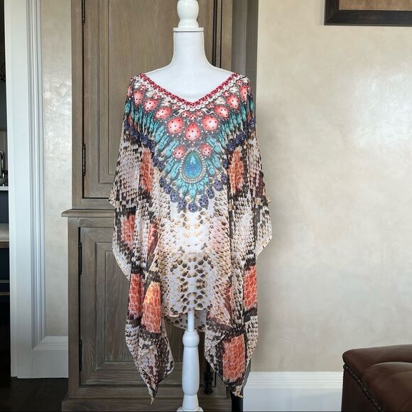 Ranee’s Designer Kaftan size XL NWOT swimwear coverup - Picture 1 of 15